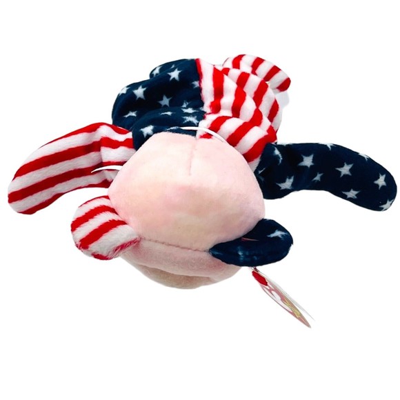 TY Beanie Babies Baby 1999 Pink Face SPANGLE the American Bear RETIRED - Picture 2 of 10